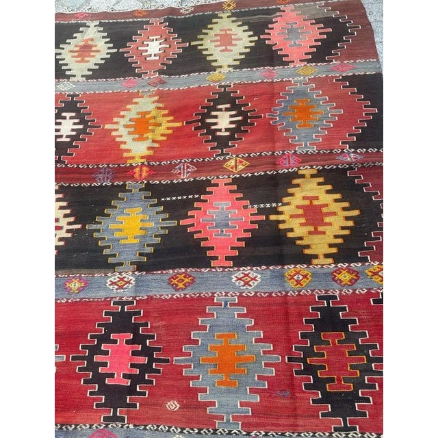 Mid-Century Turkish Anatolian Kilim, 1950s For Sale - Image 16 of 18