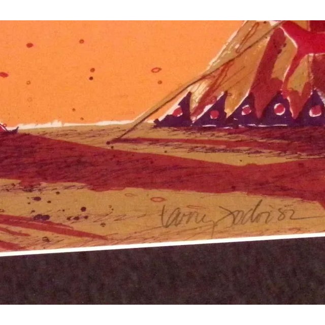 "Fancy Dancer II" Original Limited Edition Lithograph by Larry Fodor Hand signed, numbered & titled by the artist Image...