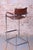 1970s Bauhaus Bar Chair in Chromed Steel and Faux Leather, Germany, 1970s For Sale - Image 5 of 12