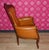 Chippendale Chesterfield Armchair in Caramel Leather, 1960s For Sale - Image 6 of 13