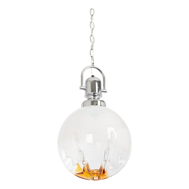 Sputnik Murano Ball Pendant Light from Veart, Italy, 1970s For Sale