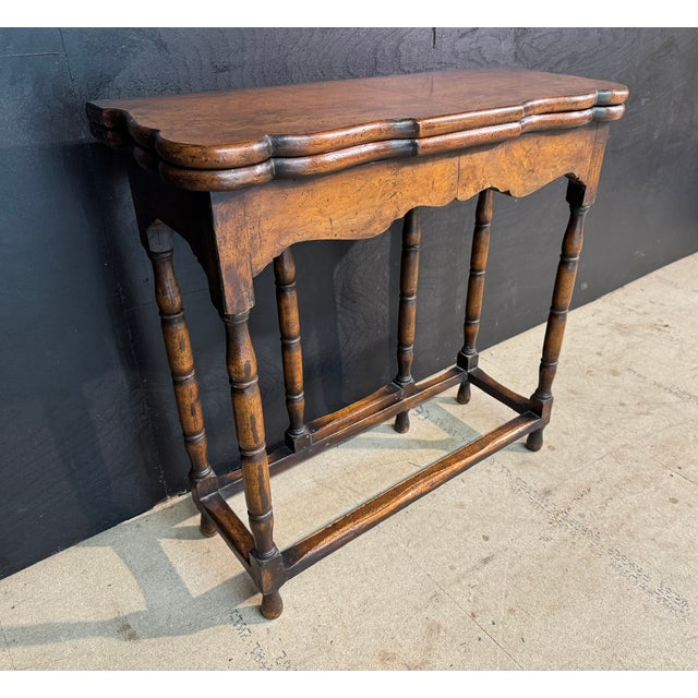 Brown Queen Anne Walnut Tea Table, 1890s For Sale - Image 8 of 13