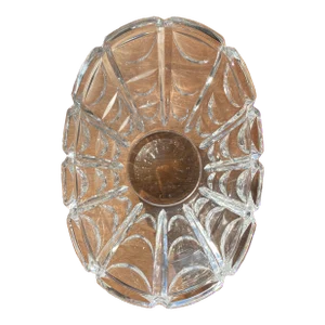 1970s Vintage Crystal Oblong Serving Bowl