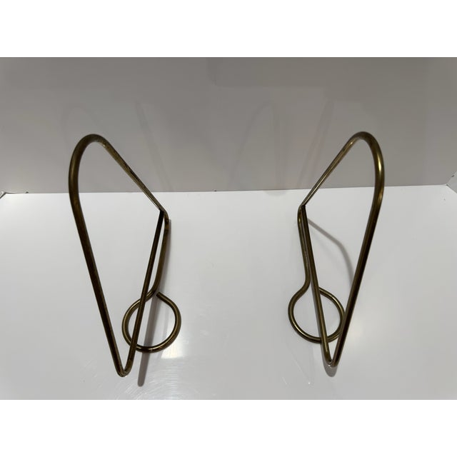 Contemporary 1950s Kajsa & Nils Nisse Strinning String Book Holders Pair Sweden For Sale - Image 3 of 6