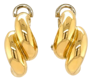 Tiffany & Co. Vintage 18k Yellow Gold San Marco Link Earrings