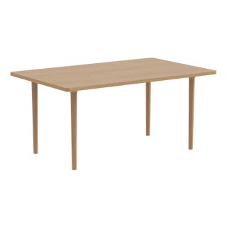 Minimalist Modern Cast Table in Oak Wood by Pedro Sotomayor For Sale
