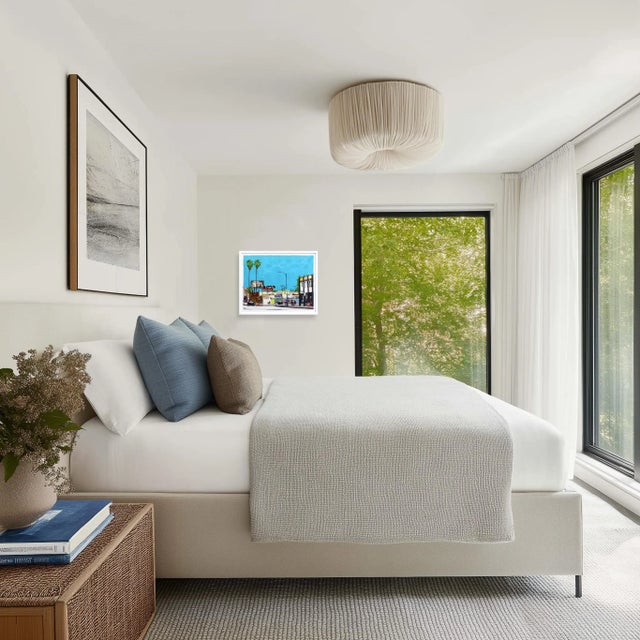 White This Is Beverly BLVD #41 - Colorful l.a. Landscape Mixed Media Original Artwork by Fabio Coruzzi For Sale - Image 8 of 8