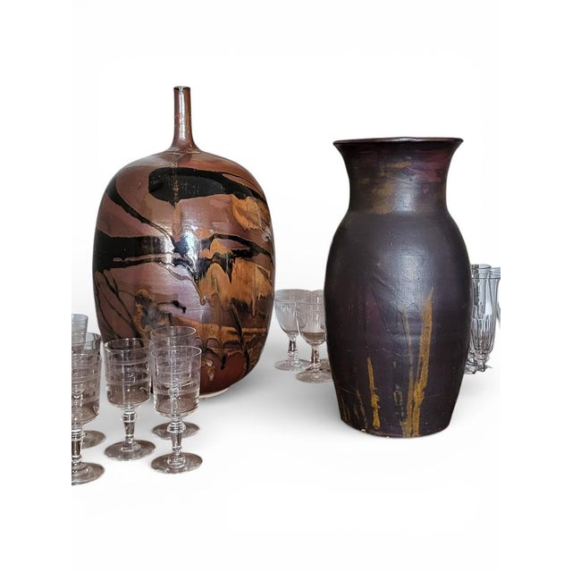 1920s Sandstone Vase by Lucien Arnaud, 1920s For Sale - Image 5 of 8