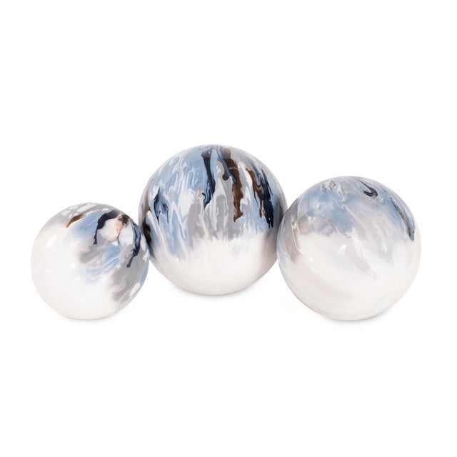 Blue Aegean Blue Orbs- Medium For Sale - Image 8 of 11