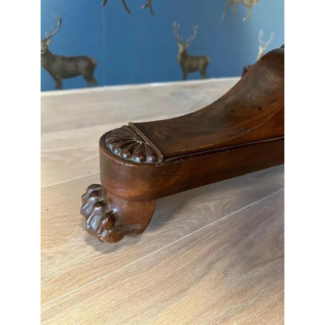 French Mahogany Gueridon Table with Marble Top For Sale - Image 6 of 9