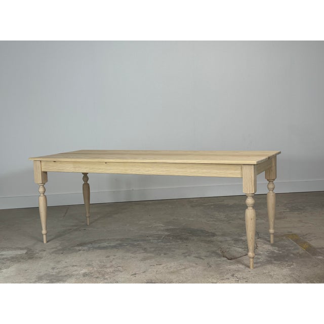 Pine French Harvest Table For Sale - Image 4 of 6