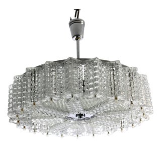 Chandelier from Stölzle, 1960s For Sale