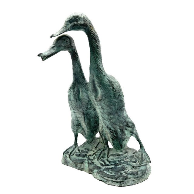 Chinese Duck Figurine in Bronze, 1990s For Sale - Image 14 of 14