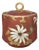 A. Klingenberg Limoges Biscuit Jar: Hand-Painted Art Nouveau Floral, c. 1880-1890 For Sale