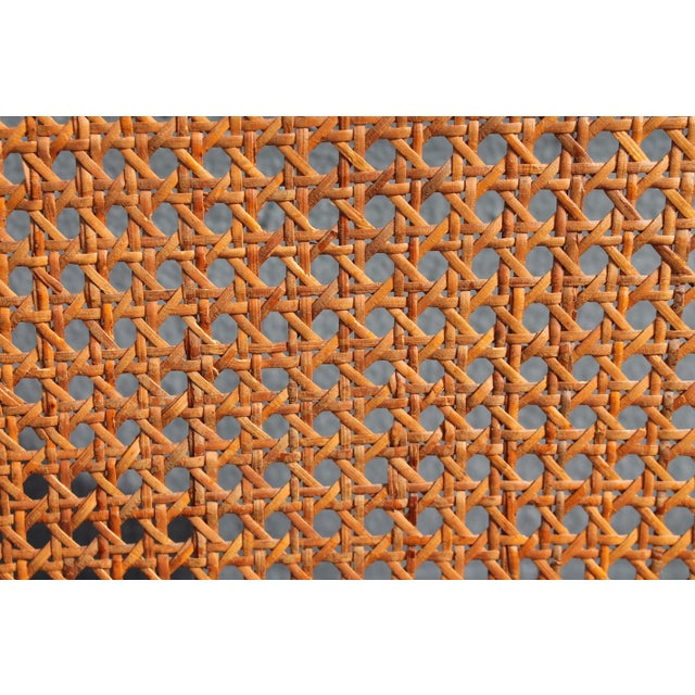 Mid-Century Modern Carved Walnut/ Caned Dining Chairs - Set of 6 For Sale - Image 10 of 11