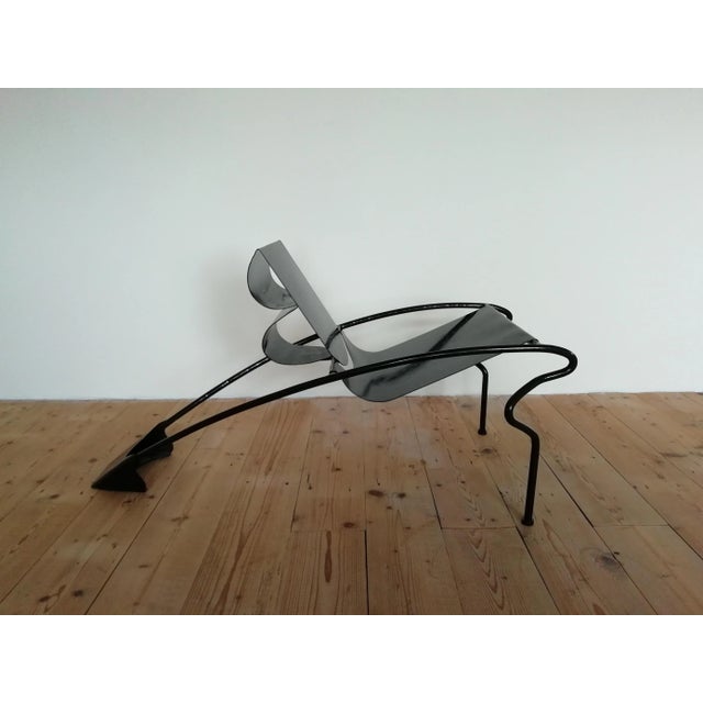 Solid Metal Chair, 1980s For Sale - Image 14 of 14