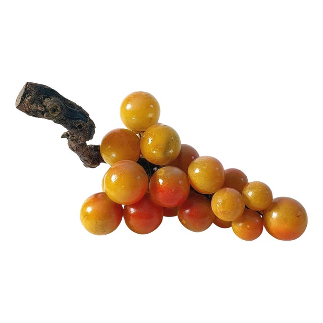 Mid-Century Italian Alabaster Grapes Sculpture, 1950s For Sale