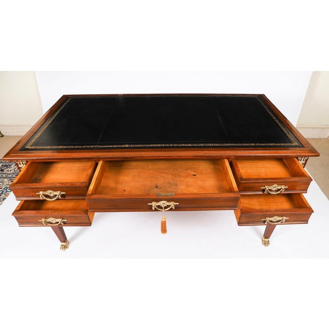 Antique Empire Ormolu-Mounted Desk, 19th Century For Sale - Image 12 of 18