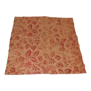 Vintage Floral Chenille Fabric Panel
