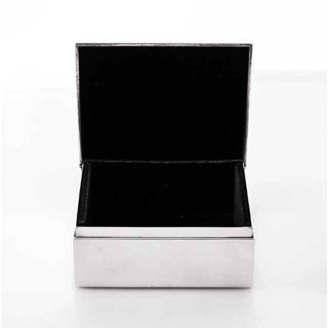 Mid-Century Modern Sterling Tiffany Men's Jewelry Box For Sale - Image 3 of 7