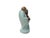 Joyful Laughing Buddha Light Celadon Robe Ceramic Coin Bat Ru Yi Figure For Sale - Image 4 of 13