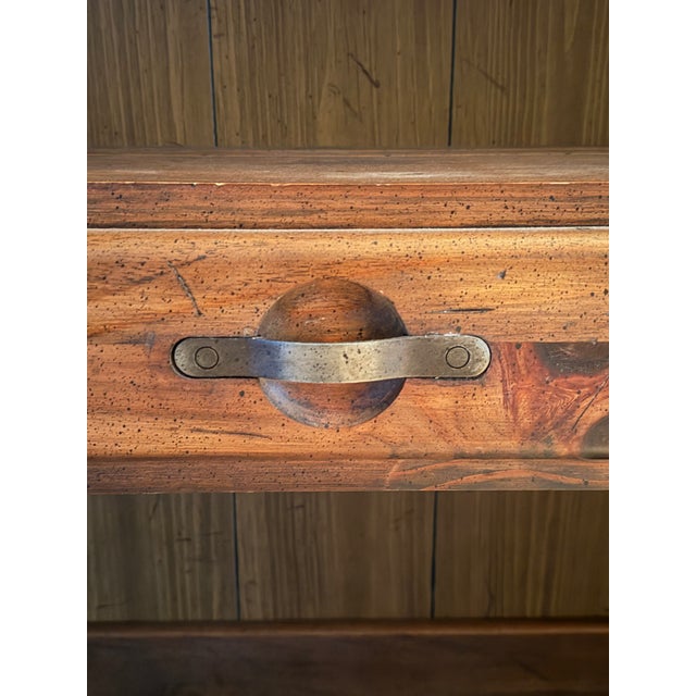 1970s Vintage Young Hinkle "Ship Ahoy" Credenza Dresser With Bookshelf Hutch For Sale - Image 5 of 10