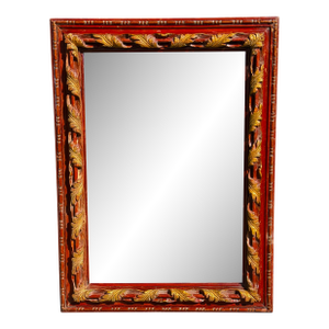 Panache for Michael Taylor Red Giltwood Mirror