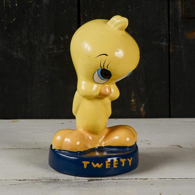 Titti Sculpture Piggy Bank with Tweety Inscription For Sale - Image 8 of 10