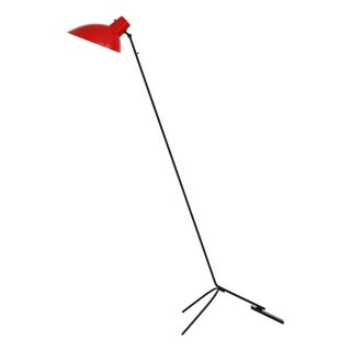 Red and Black VV Cinquanta Floor Lamp by Vittoriano Viganò for Astep For Sale