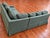 Beautiful custom-made Kravet sectional sofa featuring elegant green chenille upholstery, upgraded seat cushions for added...
