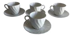 Vintage Royal Tuscan by Wedgwood Cocoa /Teacups & Saucers - Service for 4