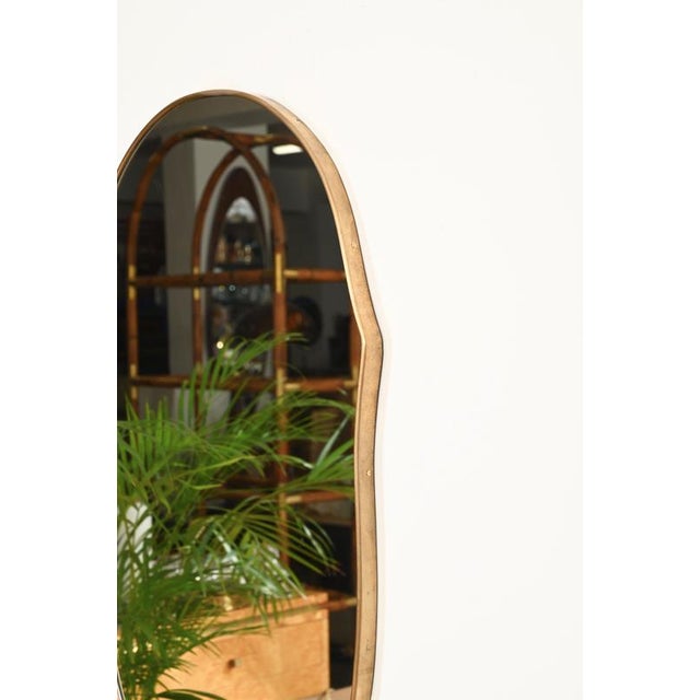 Italian Organic Brass Mirror attributed to Gio Ponti, Italy, 1950s For Sale - Image 11 of 13