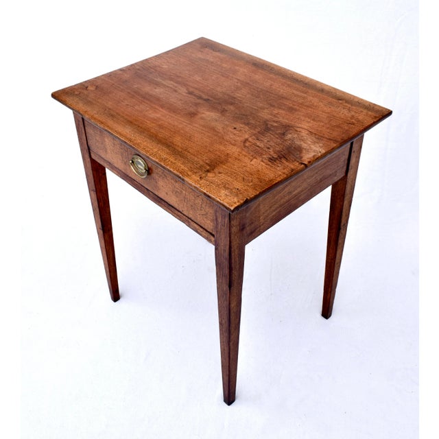 Hepplewhite Early 19th C. Hepplewhite Work Table For Sale - Image 3 of 13