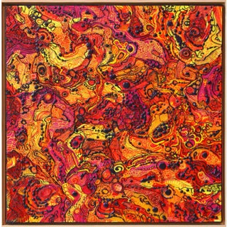 Alexander Arshansky Biomorphic Cubist Painting, "The Origin of Desire" For Sale