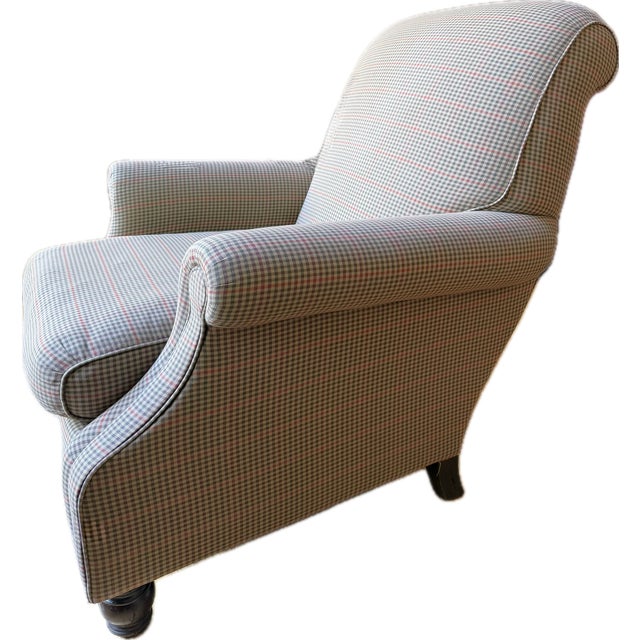Ralph Lauren English Roll Arm Lounge Chair in Heritage Plaid For Sale - Image 17 of 17