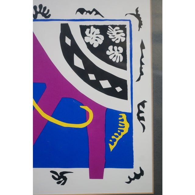 Late 20th Century Vintage Henri Matisse Abstract Horse Rider & Clown Lithograph Print 23" For Sale - Image 5 of 9
