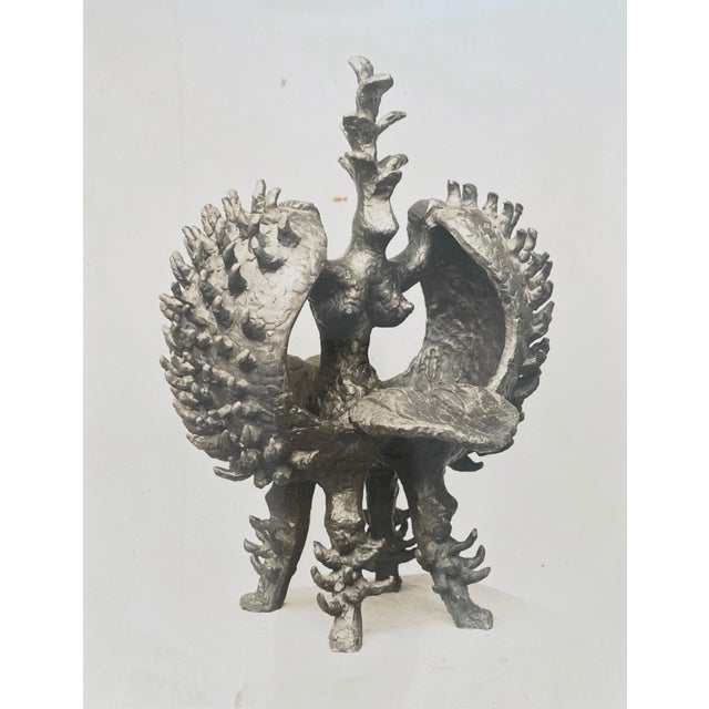 Adolph Studly, Vintage Silver Gelatin Photograph Jacques Lipchitz Bronze Sculpture Photo Signed, 1942 For Sale - Image 4 of 7