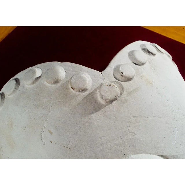 Sculpture Materials 1940s Vintage French Plaster Head Model For Sale - Image 7 of 18