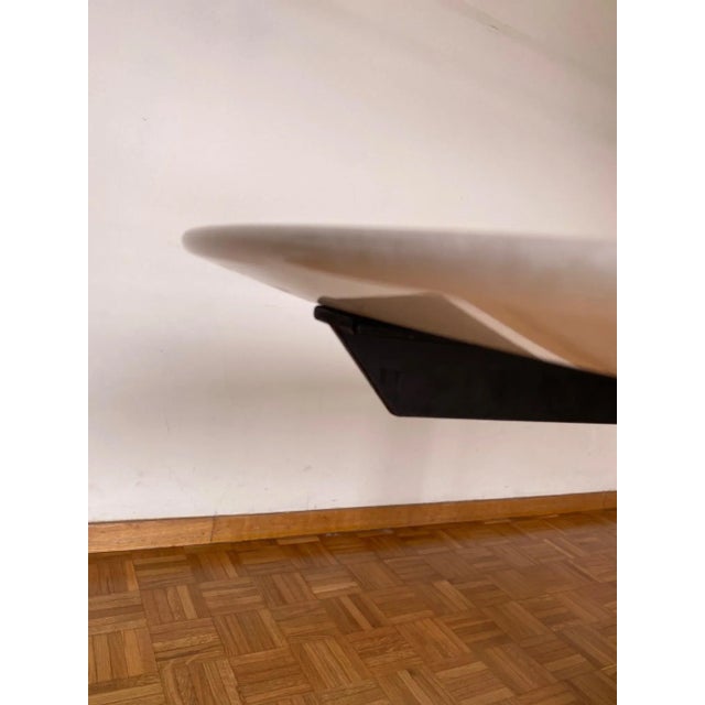 Black T2 Dining Table in White Marble attributed to Ignazio Gardella for Azucena, 1950s For Sale - Image 8 of 10