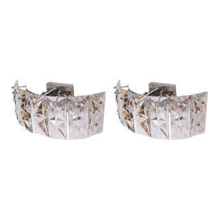 Prismatic Glass Sconces by Kindeley - A Pair For Sale