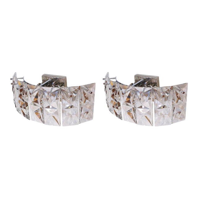Prismatic Glass Sconces by Kindeley - A Pair For Sale