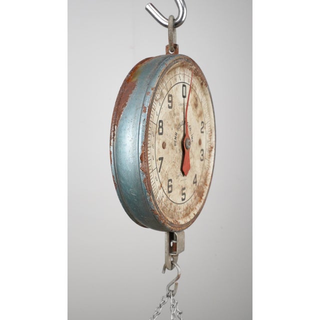 1950s Penn Galvanized Steel Poultry Hanging Scale For Sale - Image 4 of 10