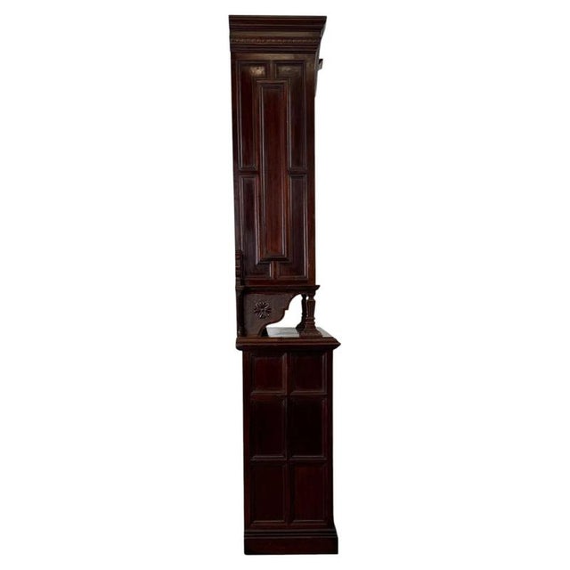 Wood Antique 19th Century Victorian Mahogany Bookcase For Sale - Image 7 of 13