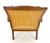 Solid Turned Teak Mid Century Modern Cane Back Lounge Chair MINT For Sale - Image 9 of 18