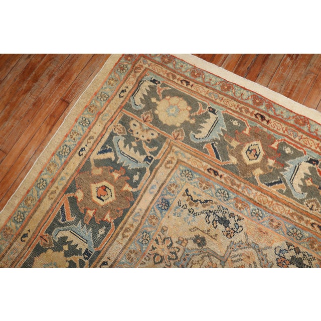 Antique Persian Mahal Rug For Sale - Image 4 of 18