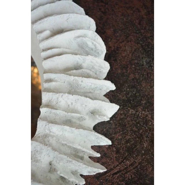 Decorative mirror with coral-like frame. Made in the 1980s.