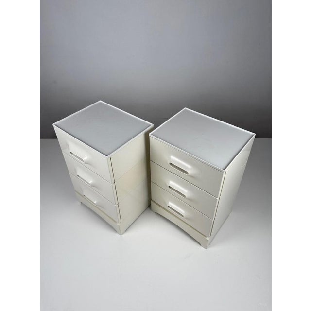 Plastic Vintage Chest of Drawers by Marc Held for Prisunic, 1970s, Set of 2 For Sale - Image 7 of 13