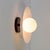 Dish Wall Sconce, 5in Glass Globe, Modern Led Wall Sconce, by Research.Lighting For Sale - Image 4 of 9