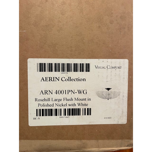 Visual Comfort Aerin Rosehill Large Semi-Flush Mount Light Fixture For Sale - Image 4 of 15