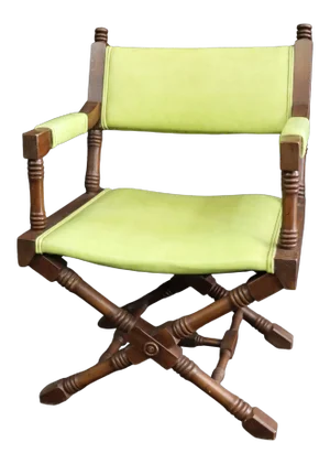 Walnut Carved Director's Chair